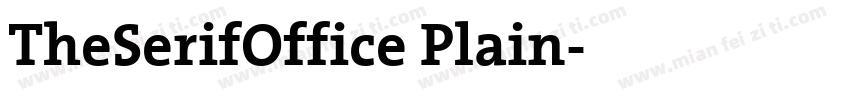 TheSerifOffice Plain字体转换
